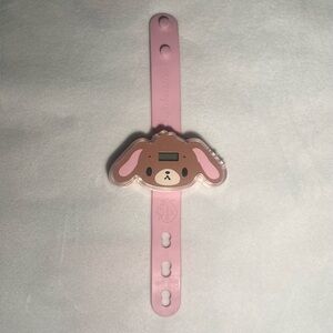 RARE Sugar Bunnies Sanrio Pink and Brown Watch 2010